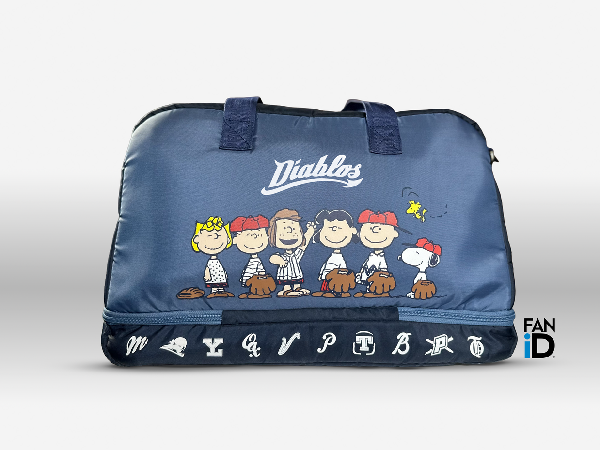 Maleta Deportiva Diablos Rojos Del Mexico x Peanuts