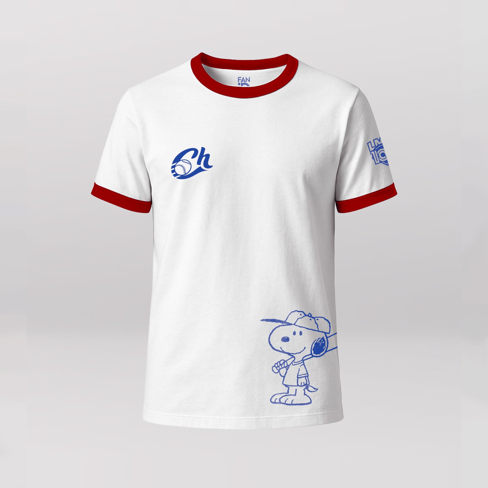 Playera Oficial Básica Charros De Jalisco x Peanuts