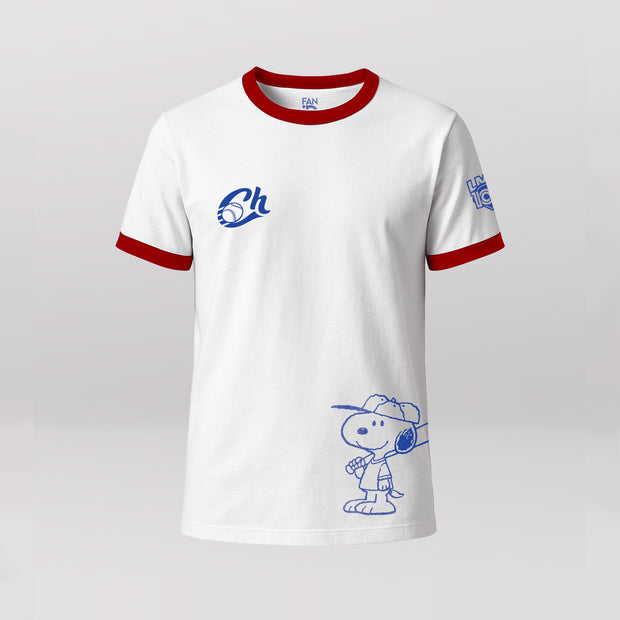 Playera Oficial Básica Charros De Jalisco x Peanuts