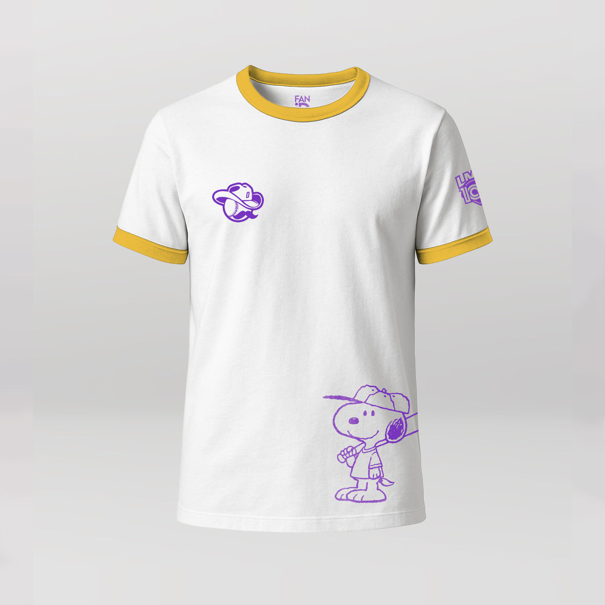 Playera Oficial Básica Dorados De Chihuahua x Peanuts