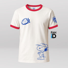 Playera Oficial Básica Charros De Jalisco x Peanuts