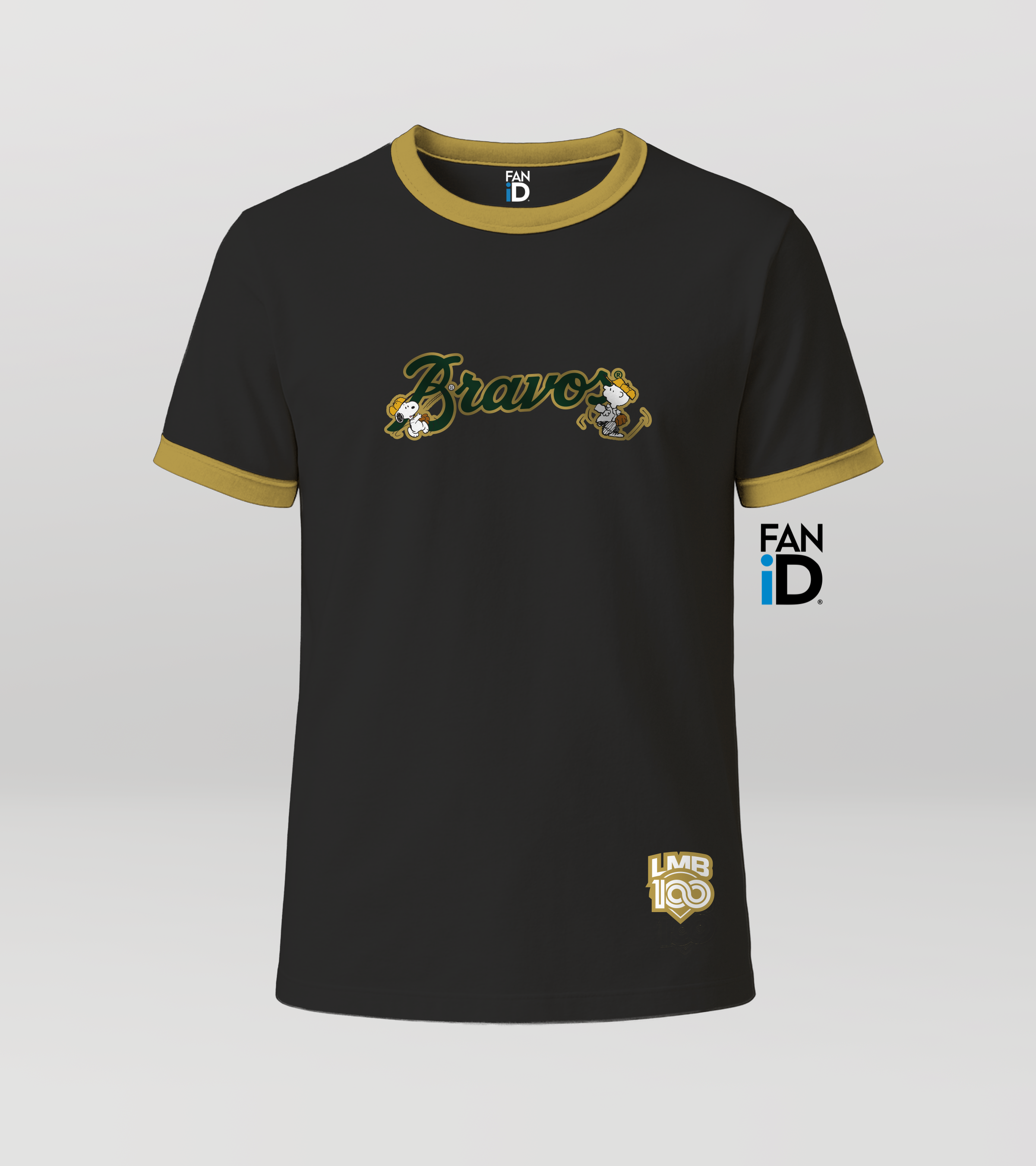Playera Oficial Bravos De León x Peanuts