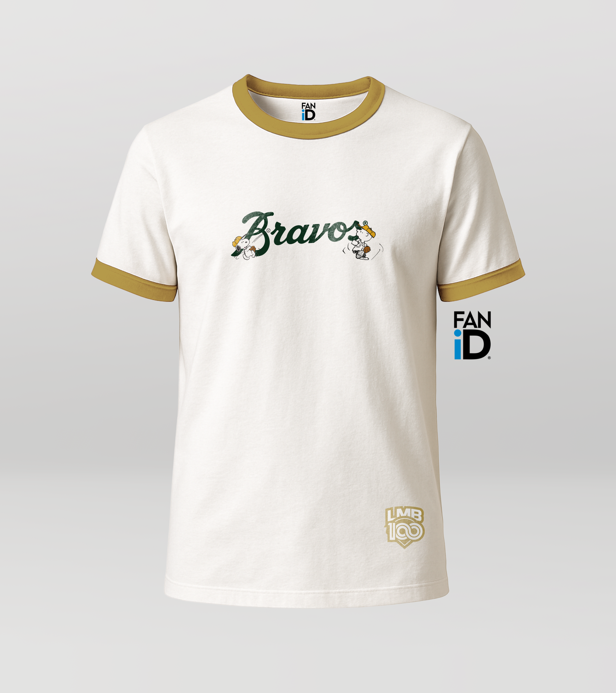 Playera Oficial Bravos De León x Peanuts