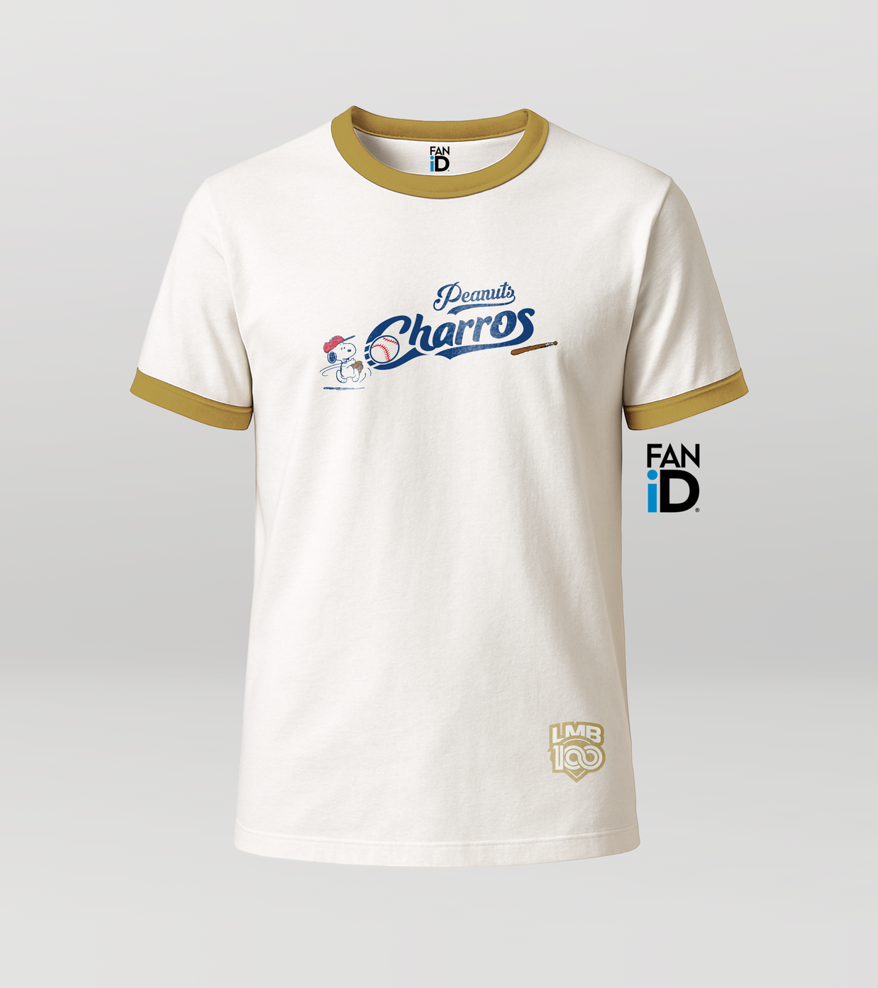 Playera Oficial Charros De Jalisco x Peanuts