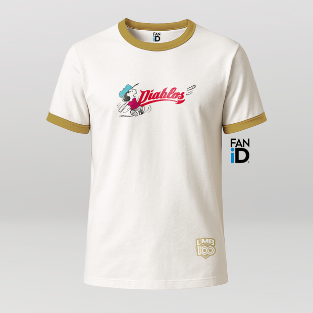 Playera Oficial Diablos Rojos Del Mexico x Peanuts